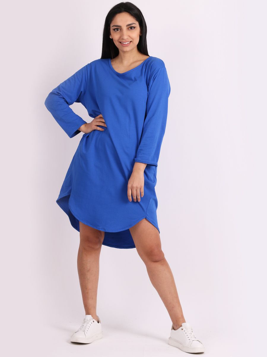 Royal blue shirt outlet dress